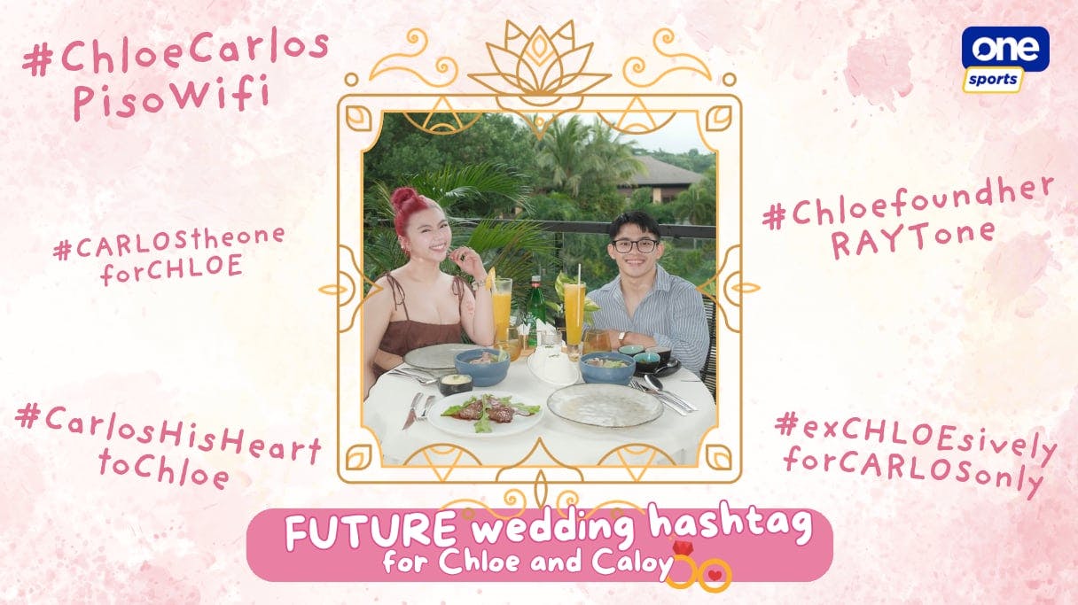Future wedding loading: Carlos Yulo and Chloe ask netizens for hashtag help
